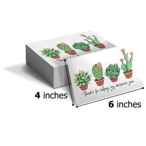 Qty 50 4x6 Thanks for Business Growth Insert Cards